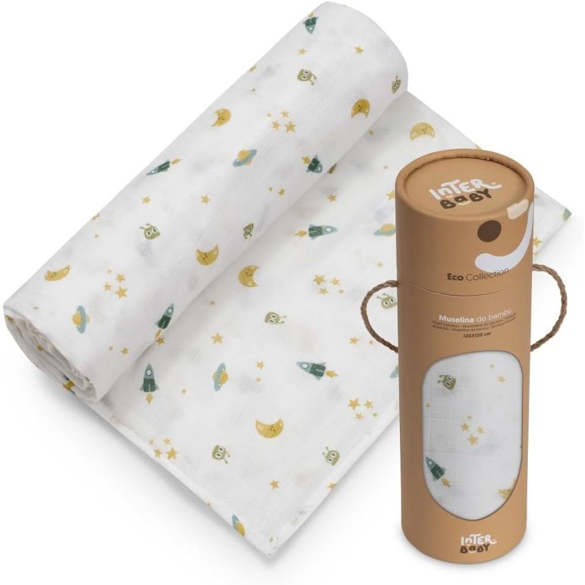 Interbaby Musselina de Bambu – 120x120 cm