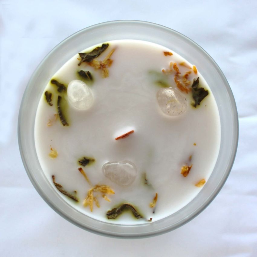 Spiritual Gifts - Vela Aromática com Pedras Balanço Espiritual - Jasmine